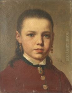 Portrait of a girl by Lionel Baes