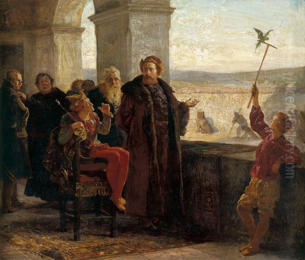 Sigismund the Old with Stanczyk at the Wawel Castle. - view 1