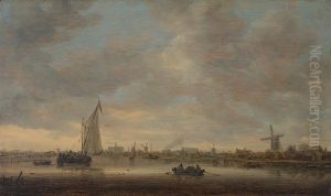 Blick uber das Haarlemer Meer by Jan van Goyen