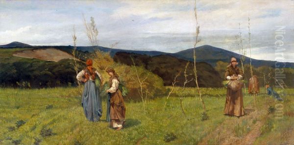Peasant women. Neighborhood of Livorno near Antignano - view 1