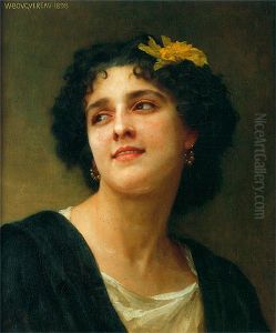 Portrait of a brunette.