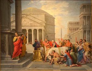 Saint Paul et saint Barnabe a Lystre by Jean Lemaire