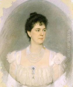 Portrait of the educator, collector and artist Princess Maria Tenisheva (1858-1928