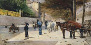 Viale Principe Amedeo, Florence by Giovanni Fattori
