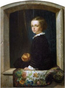 Portret syna Leona w wieku 7 lat by Andrzej Jerzy Mniszech