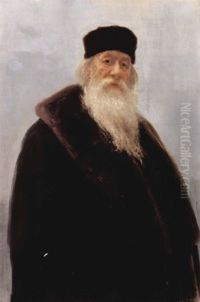 Portrait of Vladimir Vasilievich Stasov, Russian art historian   and  music critic - view 1