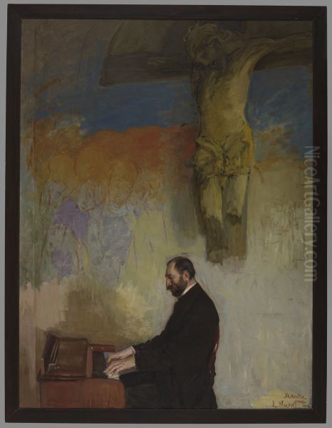 Portrait of Feliks Jasienski at the Organ - view 1