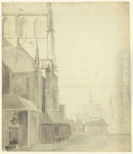 Vismarkt, oostzijde, met pomp