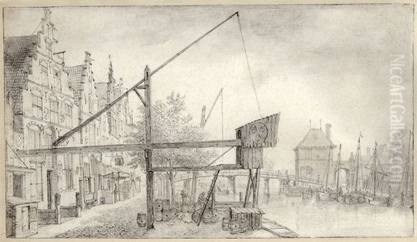 The brewery "De Drie Klaveren" (The Three Clubs") on the River Spaarne in Haarlem - view 1