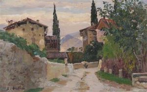 Dorf in Sudtirol by Stephanie Von Strechine