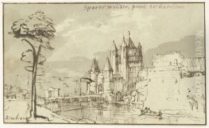 View of the Amsterdam Gate (Amsterdamse Poort) in Haarlem