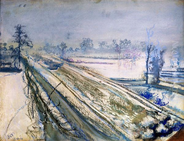 View of Kosciuszko Mound from the artist's atelier. - view 1