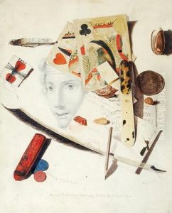 Trompe L""oeil Allegory Of Unrequitedlove by Casimir Carbonnier