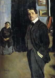 Portrait of Serge Diaghilev and His Nanny Portrait of Serge Diaghilev and His Nanny