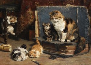 Budding artists by Charles van den Eycken