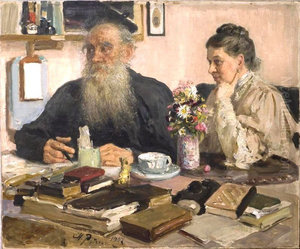 <<Portret L.N. Tolstogo i S.A. Tolstoj>> <<Portret L.N. Tolstogo i S.A. Tolstoj>>