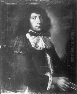 Portrait of a man in ruff with laces.