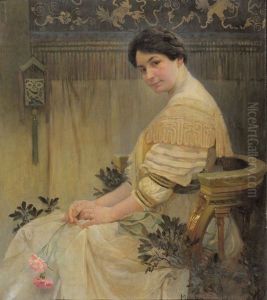 Portrait of Mucha's wife Maruska by Alphonse Mucha