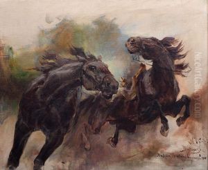 Studium do ataku husarii by Stanislaw Kaczor-Batowski