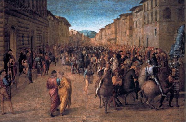 Entry of Charles VIII into Florence - view 1