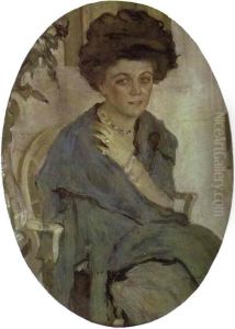 Portrait of Yelena Oliv by Valentin Serov