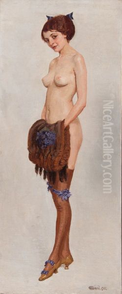 Lady with a Muff - view 1