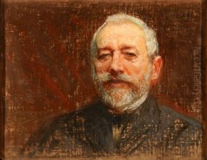 Portret malarza Ludomira Benedyktowicza (1844-1926) by Leon Wyczolkowski
