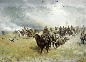 Tatars in the vanguard of the Turkish army. Tatars in the vanguard of the Turkish army.