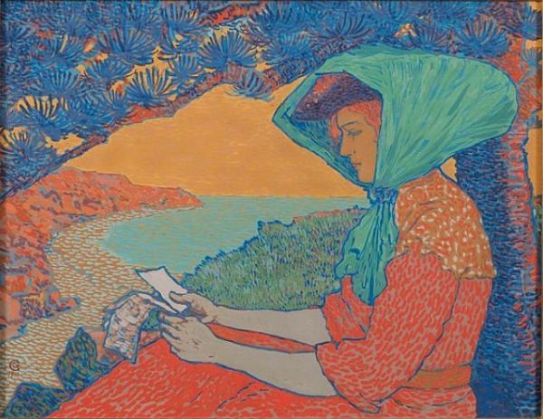 Reading on the rocks - view 1