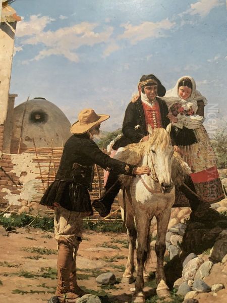The departure for the feast - view 1