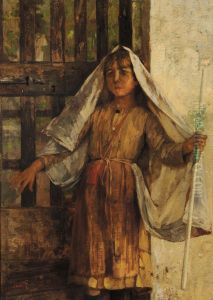 Ritratto Di Fanciulla by Filippo Carcano