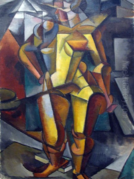 The model. Standing figure. - view 1