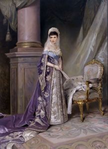 Portrait of Empress Maria Fyodorovna (1847-1928) by Vladimir Makovsky