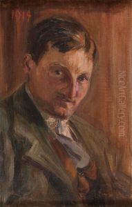 Portrait of a man by Emile Baes