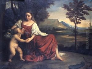 Venus and Cupid by Titian