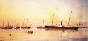 Six ships from Burmeister & Wain in 1865. by Carl Baagoe