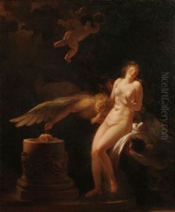 El sacrificio de la rosa by Jean-Honore Fragonard