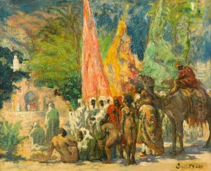 The slave trader by Emile Baes