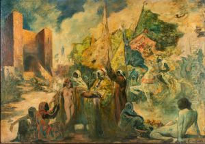 Slave market in Morocco by Emile Baes