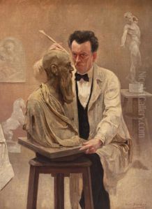 The sculptor's studio by Omer Dierickx