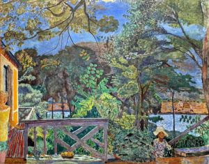 The terrace of Vernon by Pierre Bonnard