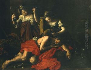 Jael and Sisera by Domenico Guidobono