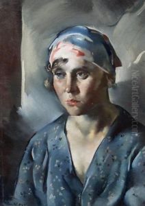 Portret kobiety by Jan Wydra