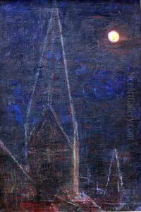 Moonlit Night over Soest by Christian Rohlfs