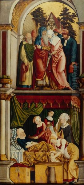 Flugel des ehemaligen Hochaltars der Frauenkirche mit Marienszenen - view 1