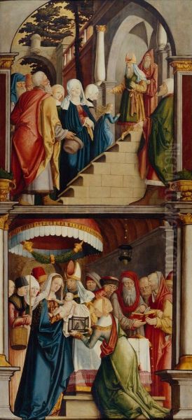 Flugel des ehemaligen Hochaltars der Frauenkirche mit Marienszenen - view 1