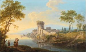 River Landscape with Ruins on the Bank