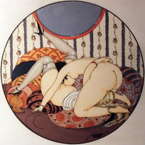 Series of watercolors, which appeared in 1925 under the title "Les Delassements d'Eros" inErotopolis(Paris).