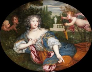 Portrait of a young lady, identified as the Marquise de Montespan by Henri Gascar