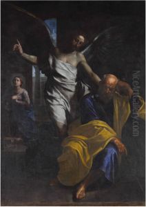 The dream of St Joseph by Simone Cantarini (Pesarese)